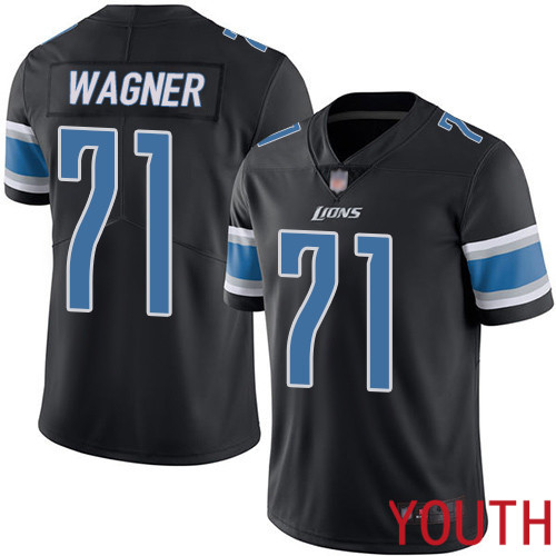Detroit Lions Limited Black Youth Ricky Wagner Jersey NFL Football 71 Rush Vapor Untouchable